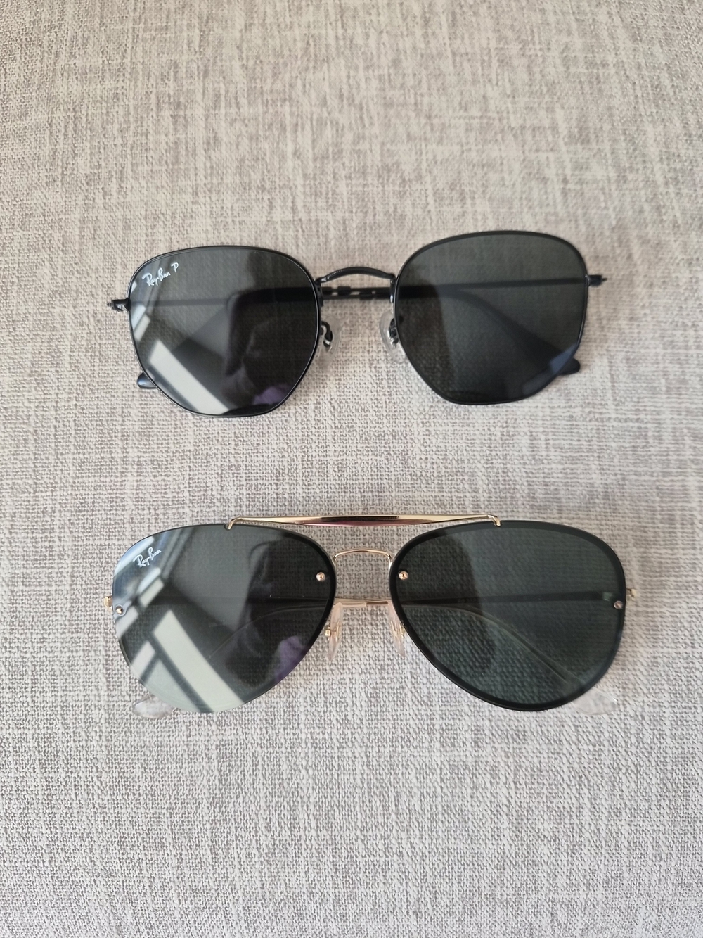 Ray-Ban Black Lens Sunglasses Duo - Gold & Black Frames
